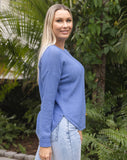 Tracey Denim Waffle Knit