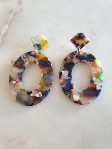 Colourful Geometric Earrings
