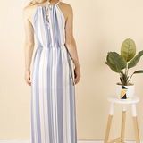 Isabel Striped Blue Maxi