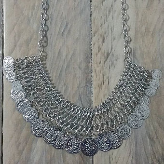 Mesh Silver Necklace