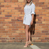 Sarah Striped T-shirt Dress