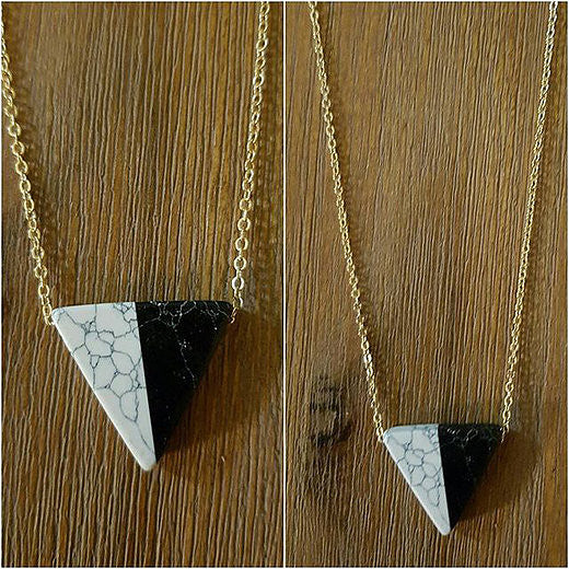Triangle Marble Necklace