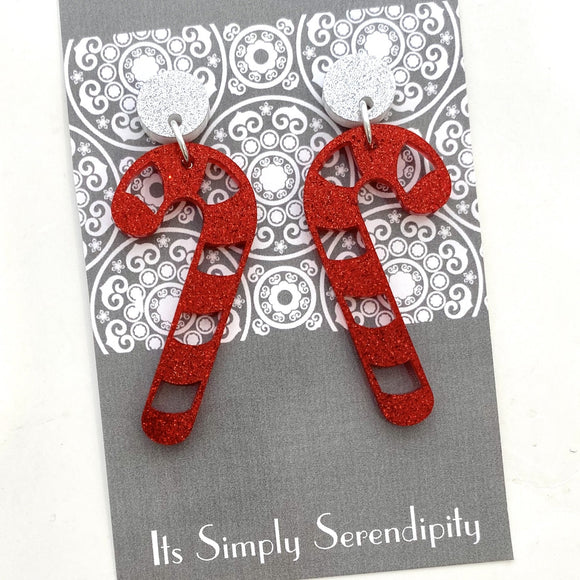 Red Candy Cane Dangles